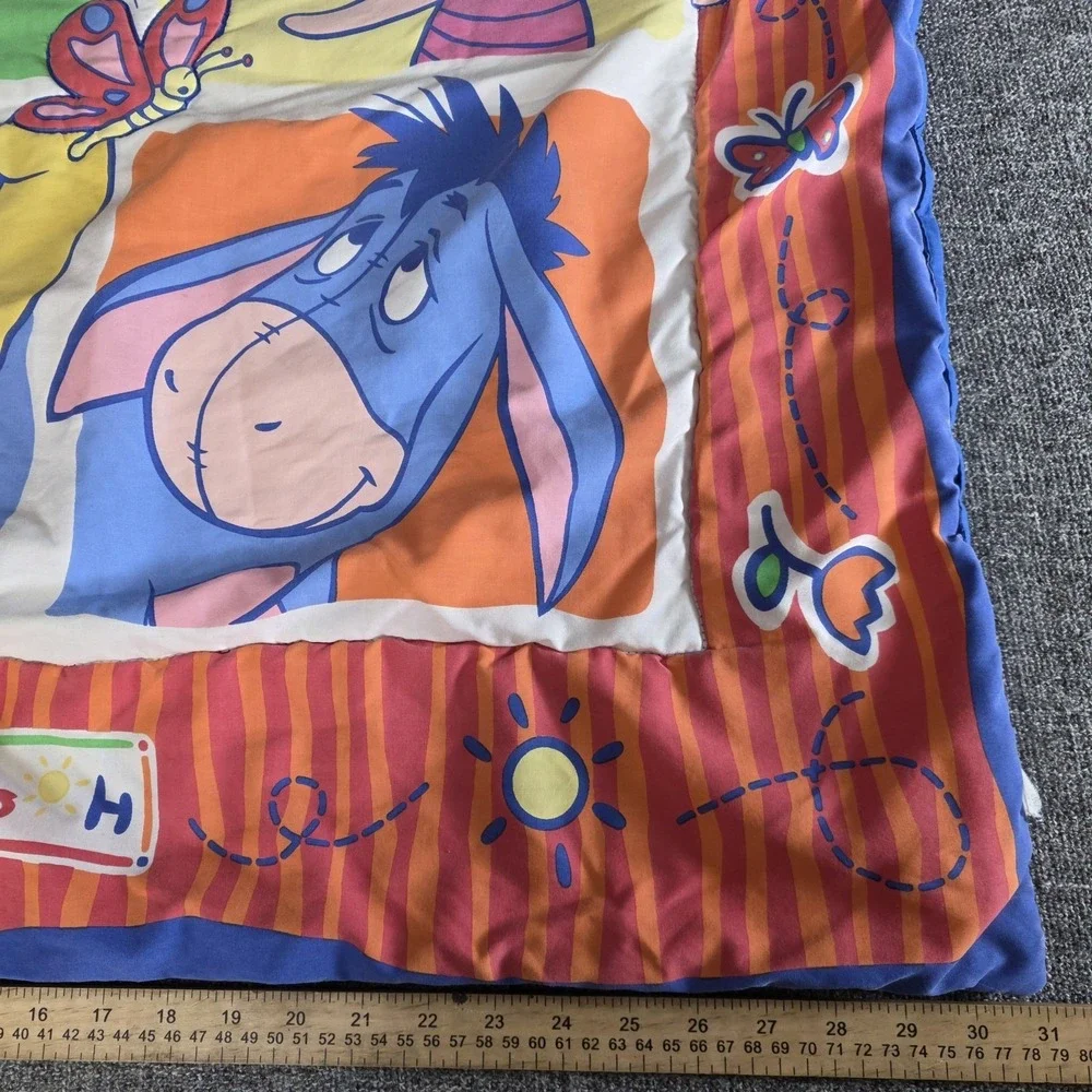 Vintage Winnie The Pooh Tigger Comforter Baby Toddler Quilt Crib Blanket
